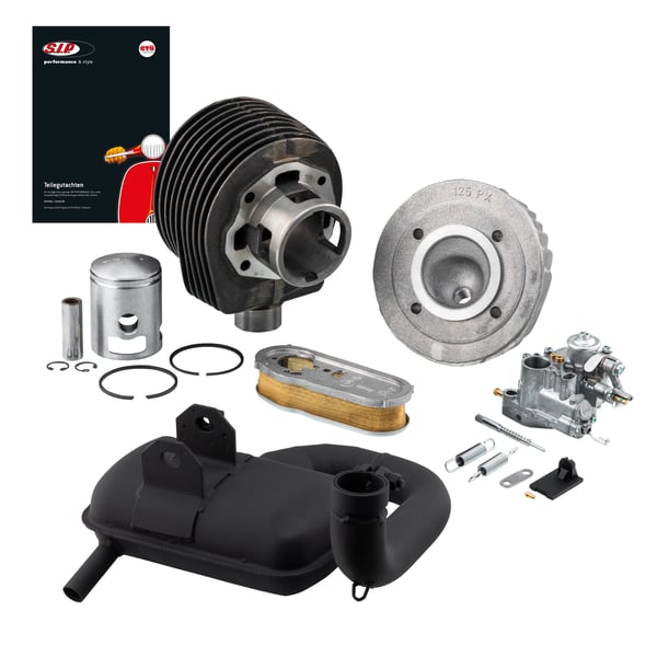 Tuningkit SIP 125 ccm ROAD Legal f�r Vespa 125 GT-GTR 1-150 T4-GL-Sprint 1-