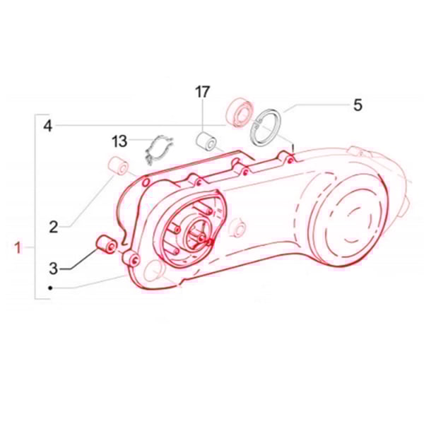 Variodeckel PIAGGIO f�r GILERA Ice-Stalker 50ccm 2T AC
