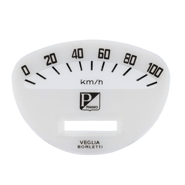 Ziffernblatt PASCOLI Tachometer 610358M f�r Vespa 50 SS-SR-90 SS-R-125 VMA-Super-150 Super