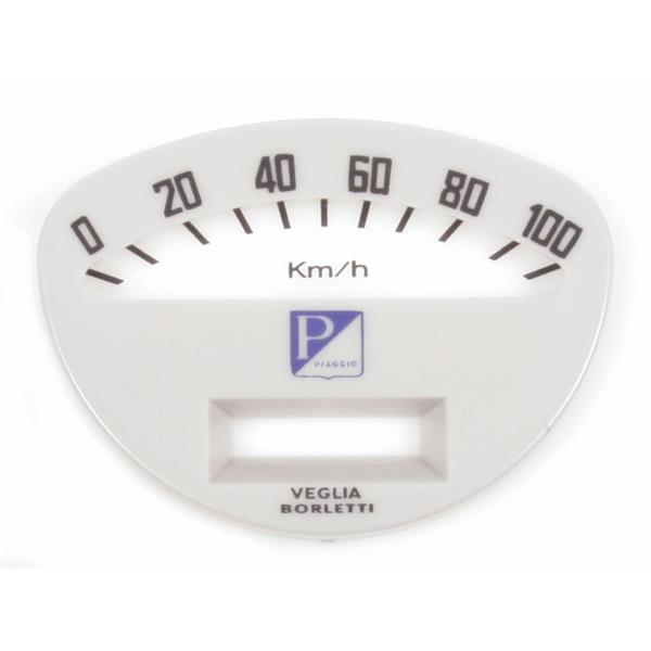 Ziffernblatt PIAGGIO Tachometer fr Vespa 50 SS-SR-90 SS-R-125 VMA-Super-150 Super fr Vespa 50 SS-SR-90 SS-R-125 VMA-Super-150 Super