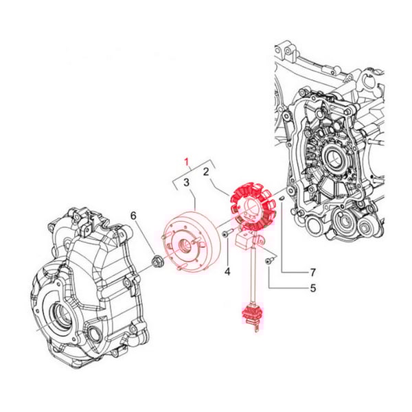 Z�ndgrundplatte PIAGGIO- 58141R f�r Vespa GT-GT L 200ccm 4T LC